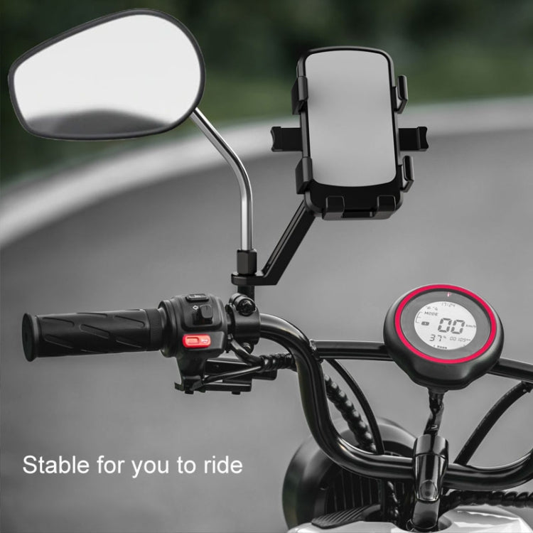 Mountain Road Bike Phone Holder Motorcycle Aluminum Alloy Riding Navigation Bracket, Model: Rearview Mirror Model - Holder by buy2fix | Online Shopping UK | buy2fix