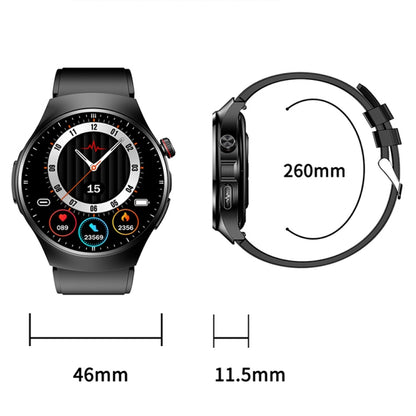 TK25 1.39英寸 IP67 Waterproof Sports Health Monitoring Smart Bluetooth Calling Watch(Black Silicone) - Smart Watches by buy2fix | Online Shopping UK | buy2fix