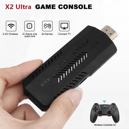 X2 Ultra Video Game Stick Console With 2.4G Double Wireless Controller 256GB - Pocket Console by buy2fix | Online Shopping UK | buy2fix