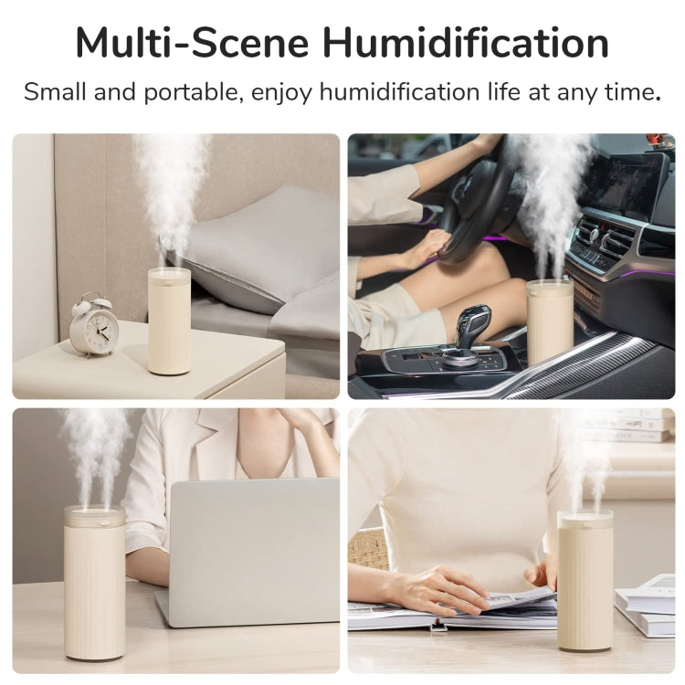 JisuLife HU16 Desktop Dual Mist Ports Humidifier, Color: White Rechargeable - Air Purifiers & Accessories by JisuLife | Online Shopping UK | buy2fix