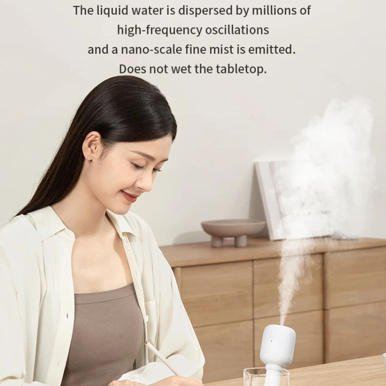 JisuLife JB07 Wireless High Mist Portable Humidifier, No Water Tank, Color: White 2200mAh - Air Purifiers & Accessories by JisuLife | Online Shopping UK | buy2fix