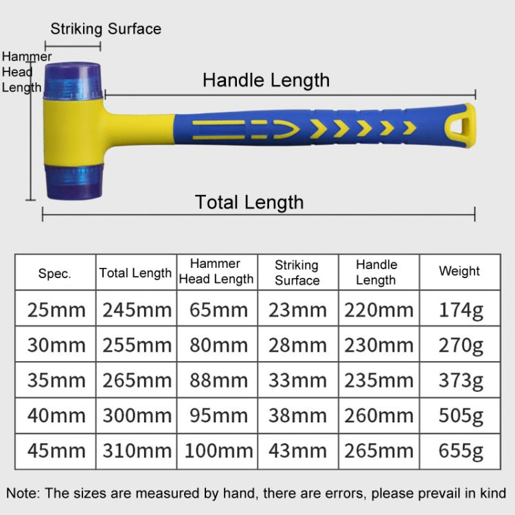 45mm Removable Floor Tile Installation Soft Hammer Door Window Hammer - Hammer by buy2fix | Online Shopping UK | buy2fix