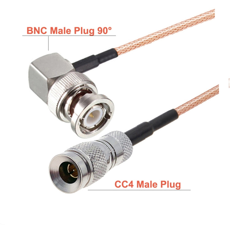 30cm CC4 Male To BNC Male Elbow Connector Cable RG179 Coaxial RF Cable - Connectors by buy2fix | Online Shopping UK | buy2fix