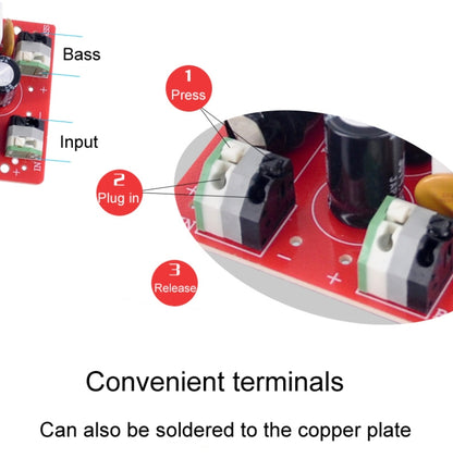 WEAH-90A DIY Audio Bass Crossover Solderless High Power Divider - Audio Crossover by buy2fix | Online Shopping UK | buy2fix