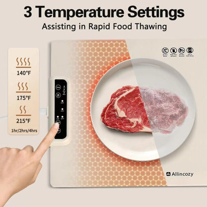 240W Electric Warming Tray Food Warmer with Adjustable Temperature, Timed Close UK Plug - Others by buy2fix | Online Shopping UK | buy2fix