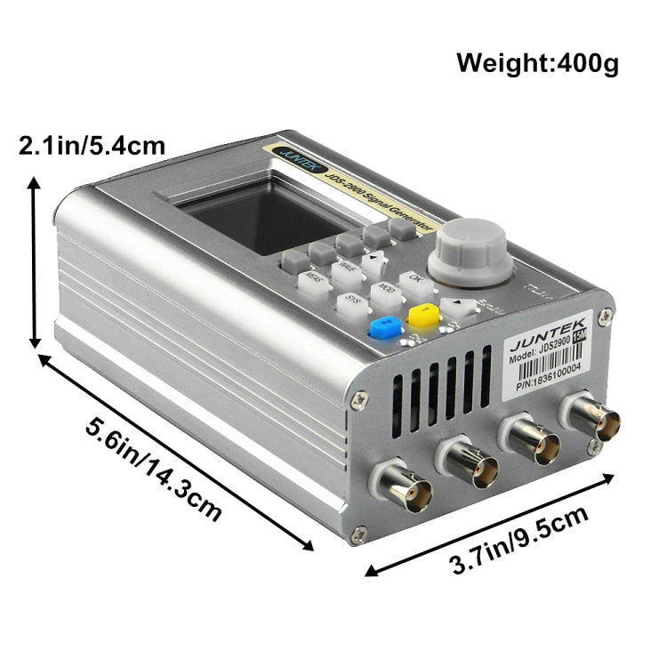 JUNTEK Programmable Dual-Channel DDS Function Arbitrary Waveform Signal Generator, Frequency: 50MHz(UK Plug) - Other Tester Tool by buy2fix | Online Shopping UK | buy2fix