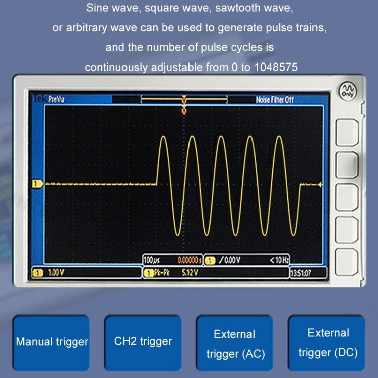 JUNTEK Programmable Dual-Channel DDS Function Arbitrary Waveform Signal Generator, Frequency: 40MHz(US Plug) - Other Tester Tool by buy2fix | Online Shopping UK | buy2fix