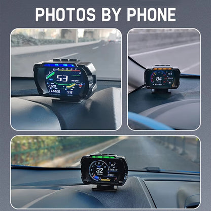 HUD Head-up Display OBD LCD Mileage Speedometer(English Version) - Head Up Display System by buy2fix | Online Shopping UK | buy2fix