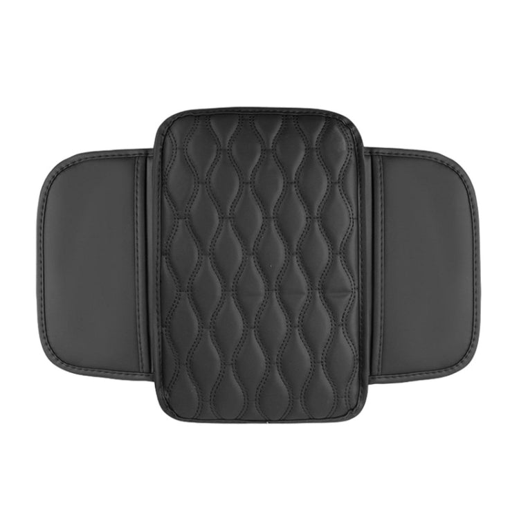 Car Armrest Box Leather Storage Heightening Pad(Black) - Stowing Tidying by buy2fix | Online Shopping UK | buy2fix