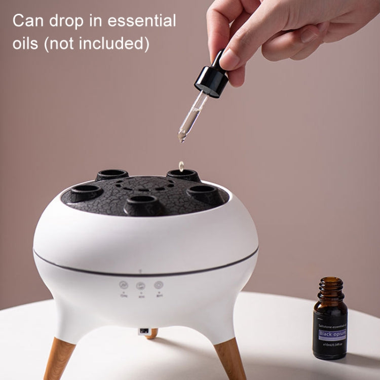 Dynamic Multi-Spray Aromatherapy Diffuser With Colorful Lights Remote Control Humidifier EU Plug(V80 Spit Circle Upgrade Model) - Air Purifiers & Accessories by buy2fix | Online Shopping UK | buy2fix