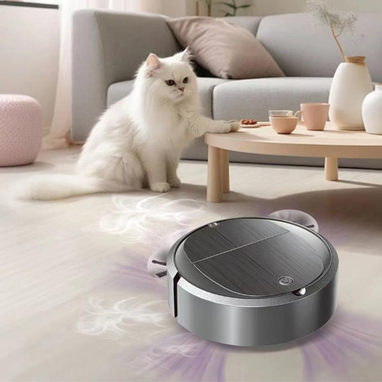 Intelligent Sweeper Robot Home Automatic 3 In 1 Integrated Cleaning Machine Vacuum Cleaner, Style: Rechargeable White - Robot Vacuum Cleaner by buy2fix | Online Shopping UK | buy2fix