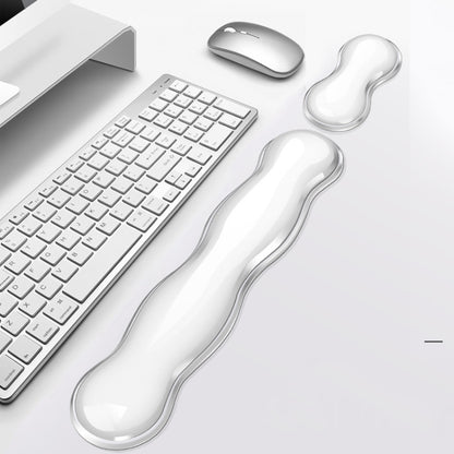 Cool Silicone Keyboard Wrist Rest Mouse Pad Relieve Wrist Fatigue, Spec: Small Transparent - Mouse Pads by buy2fix | Online Shopping UK | buy2fix