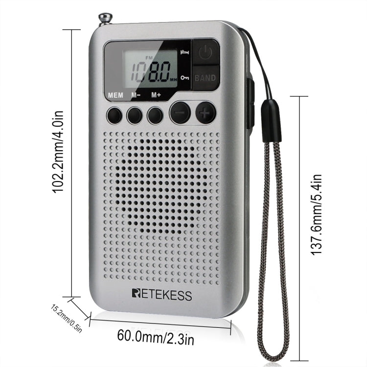 RETEKESS TR106 Portable Radio With Sleep Timer - Radio Player by RETEKESS | Online Shopping UK | buy2fix