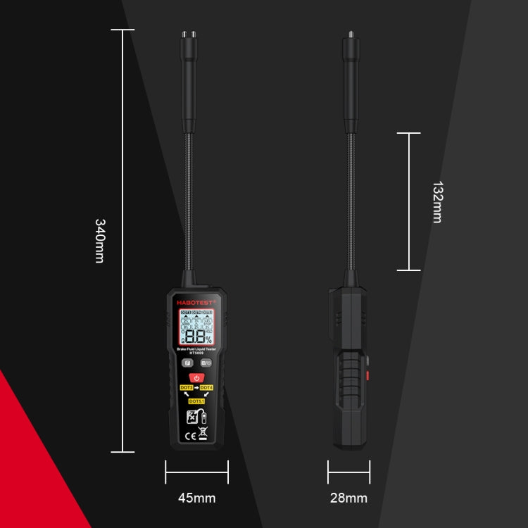 HABOTEST Automobile Motorcycle Brake Fluid Moisture Tester - Electronic Test by HABOTEST | Online Shopping UK | buy2fix