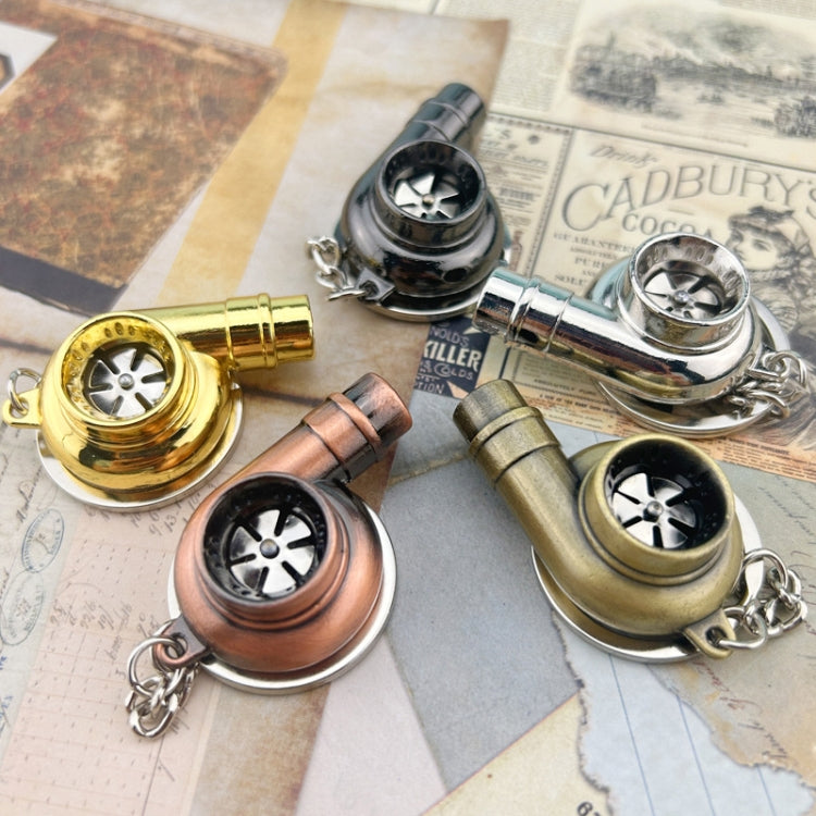 Car Tuning Accessories Turbo Keychain Decorative Pendant, Style: Large Gold - Key Rings by buy2fix | Online Shopping UK | buy2fix