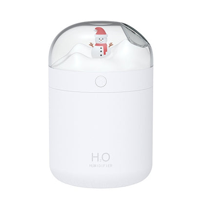 500ml Snowman Humidifier USB Desktop Large Capacity Colorful Ambient Light Air Humidifier(White) - Air Purifiers & Accessories by buy2fix | Online Shopping UK | buy2fix