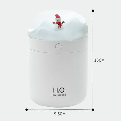 500ml Snowman Humidifier USB Desktop Large Capacity Colorful Ambient Light Air Humidifier(White) - Air Purifiers & Accessories by buy2fix | Online Shopping UK | buy2fix