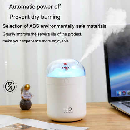 500ml Snowman Humidifier USB Desktop Large Capacity Colorful Ambient Light Air Humidifier(White) - Air Purifiers & Accessories by buy2fix | Online Shopping UK | buy2fix