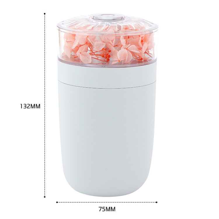 230ml Flower Air Humidifier USB Home Car Aroma Humidifier With Colorful Ambient Light(White) - Air Purifiers & Accessories by buy2fix | Online Shopping UK | buy2fix