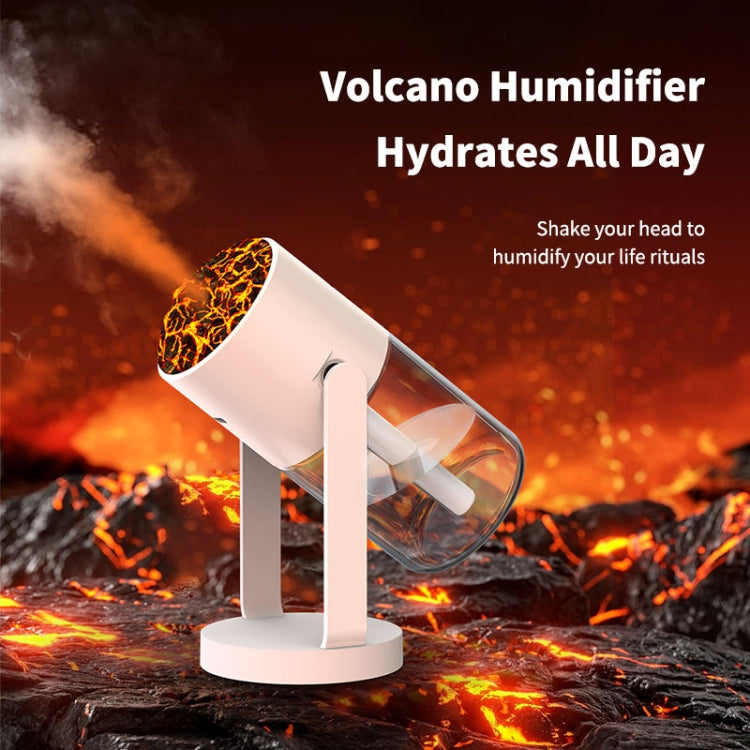 280ml Volcano Cup Rotating Air Humidifier Mini Colorful Ambient Light Car Aroma Diffuser(White) - Air Purifiers & Accessories by buy2fix | Online Shopping UK | buy2fix