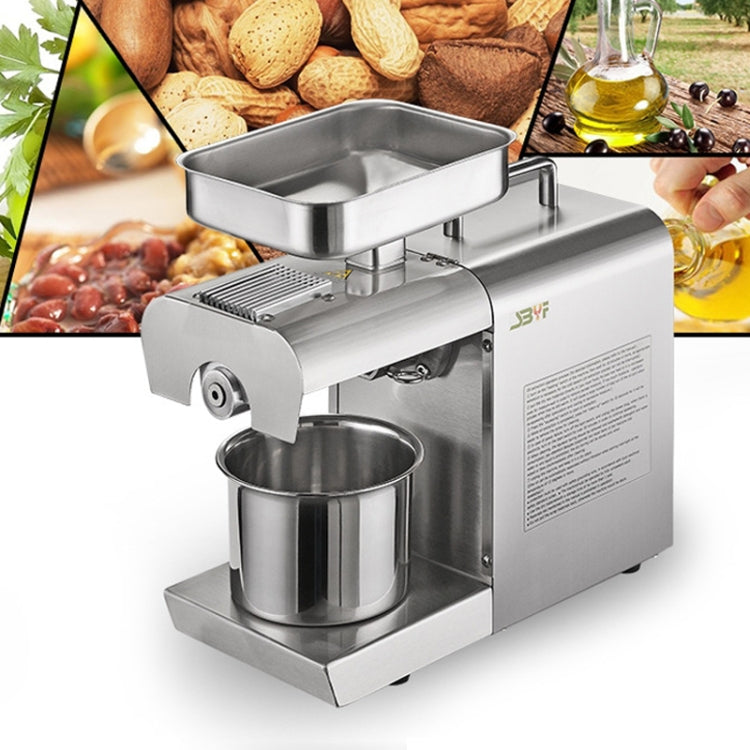 Household Small Automatic Stainless Steel Hot And Cold Oil Press Machine(EU Plug) - Electric juicers by buy2fix | Online Shopping UK | buy2fix