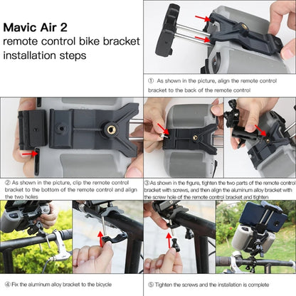 For DJI Mavic Air 2 / Air 2S / Mini 2 Remote Controller Bicycle Holder - Other by buy2fix | Online Shopping UK | buy2fix