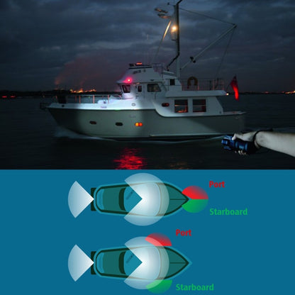 Marine Navigation Warning Light Signal LED Yacht Light, Color: Silver Shell Red - Marine Accessories & Parts by buy2fix | Online Shopping UK | buy2fix