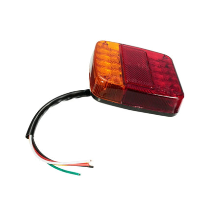 Transparent Shell Square Trailer LED Brake Tail Light - Brake Lights by buy2fix | Online Shopping UK | buy2fix