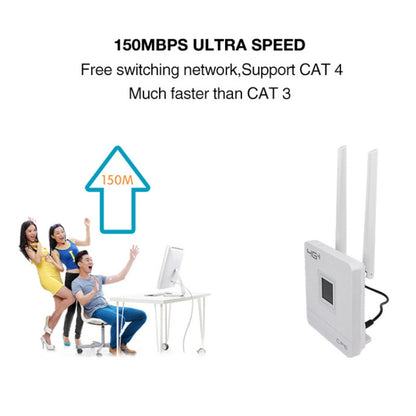 US Version B2/4/5/12/17 4G LTE CPE Colorful Screen Router Triple Network Plug and Play Mobile Router, EU Plug - Wireless Routers by buy2fix | Online Shopping UK | buy2fix