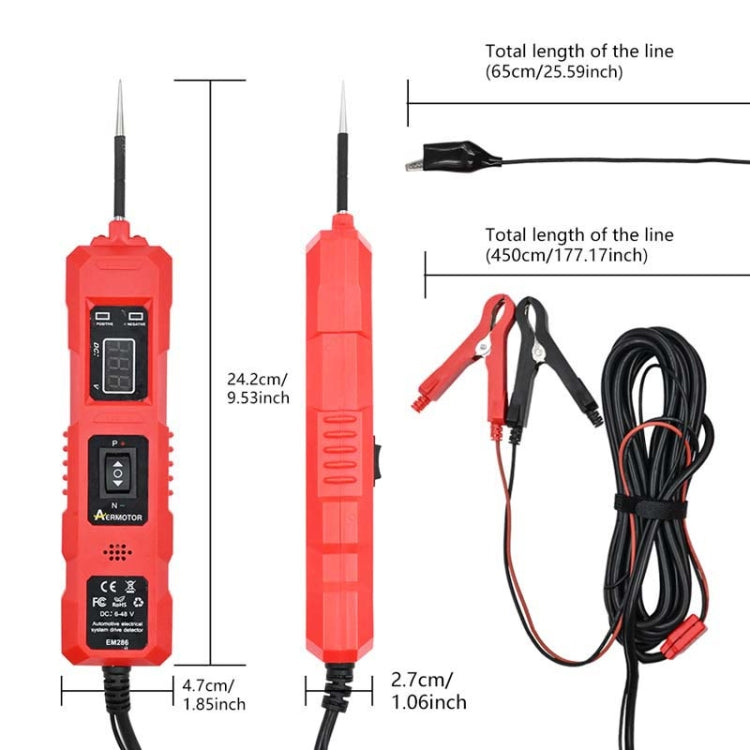 EM286 Multifunctional Car Circuit Electrical System Driving Test Pen, Style: Blue 4.5m - Electronic Test by buy2fix | Online Shopping UK | buy2fix