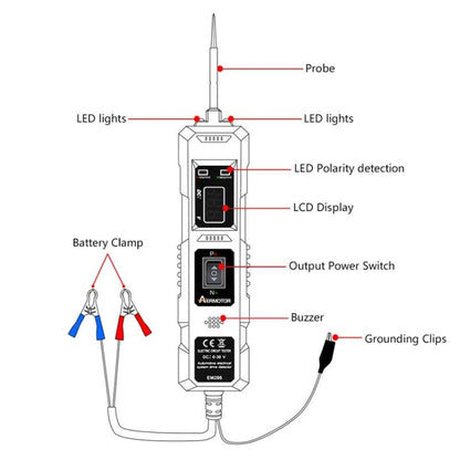 EM286 Multifunctional Car Circuit Electrical System Driving Test Pen, Style: Blue 4.5m - Electronic Test by buy2fix | Online Shopping UK | buy2fix