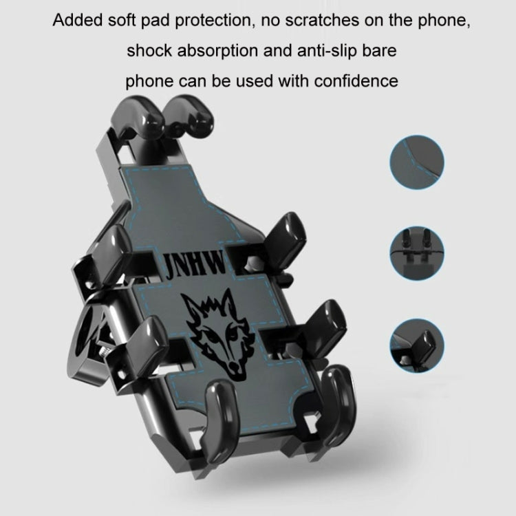 JNHW Motorcycle Bicycle Eight Claw Mobile Phone Navigation Shockproof Bracket, Style: For Handlebar - Holder by JNHW | Online Shopping UK | buy2fix