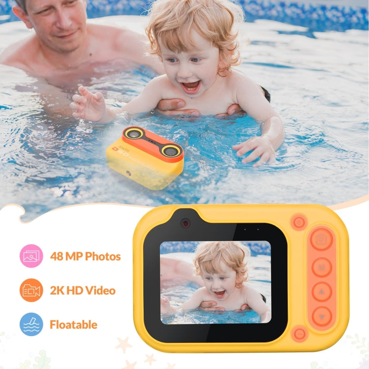 D60 3m Waterproof 2K HD 10X 2.4-inch Outdoor Photo Video Recording Children Mini Camera(Blue) - Children Cameras by buy2fix | Online Shopping UK | buy2fix