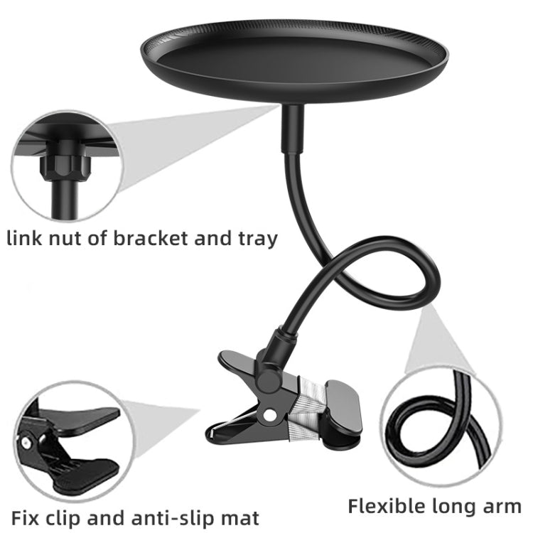 Adjustable Car Food Tray Clip-On Vehicle Small Dining Table Storage Shelf - Car Drink Holders by buy2fix | Online Shopping UK | buy2fix