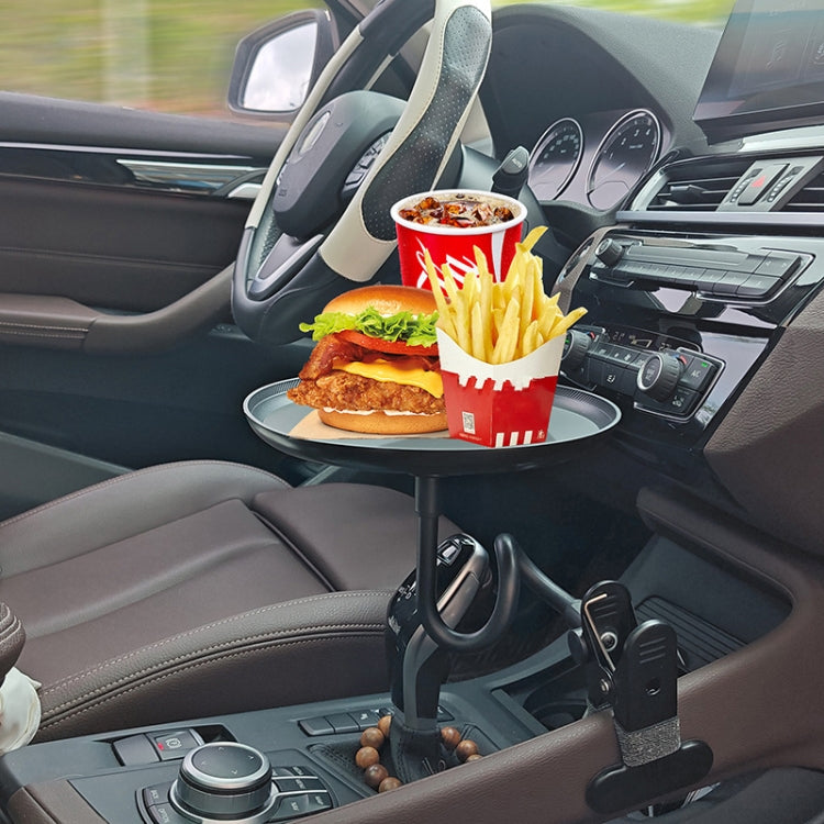 Adjustable Car Food Tray Clip-On Vehicle Small Dining Table Storage Shelf - Car Drink Holders by buy2fix | Online Shopping UK | buy2fix