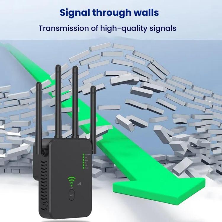 Urant U10 300Mbps 2.4G Wireless Repeater WiFi Signal Amplifier With 4 Antennas US Plug White - Broadband Amplifiers by Urant | Online Shopping UK | buy2fix