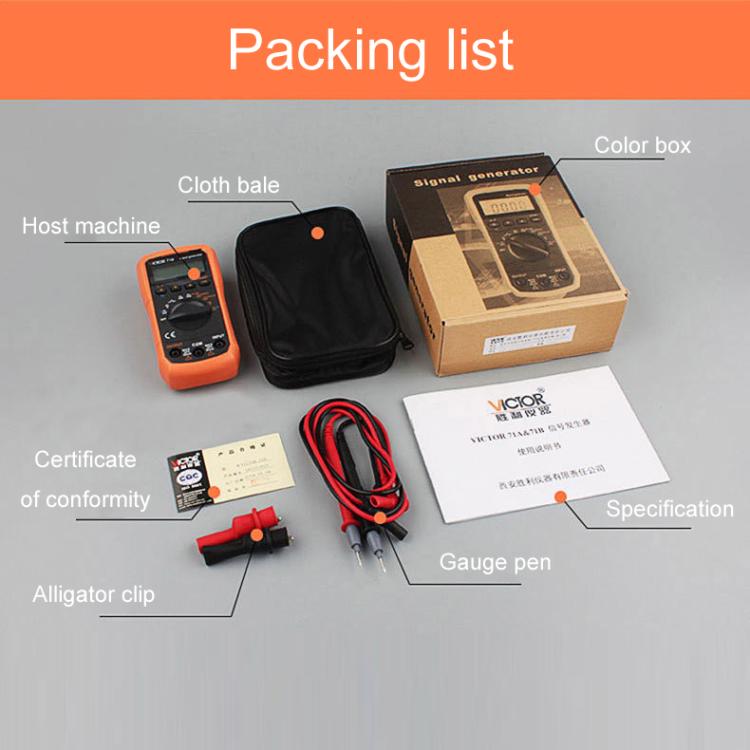 Victor Output Current Voltage Process Signal Source Multimeter, Model: VC71B - Digital Multimeter by Victor | Online Shopping UK | buy2fix