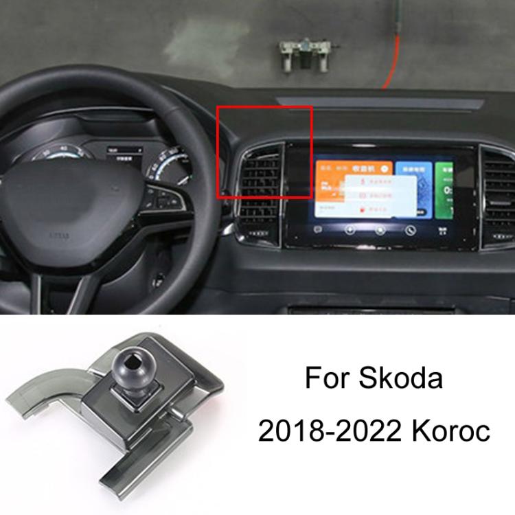 For Skoda Car Special Mobile Phone Navigation Bracket Base, Model: 18-22 Karoq - Special Car Holders by buy2fix | Online Shopping UK | buy2fix