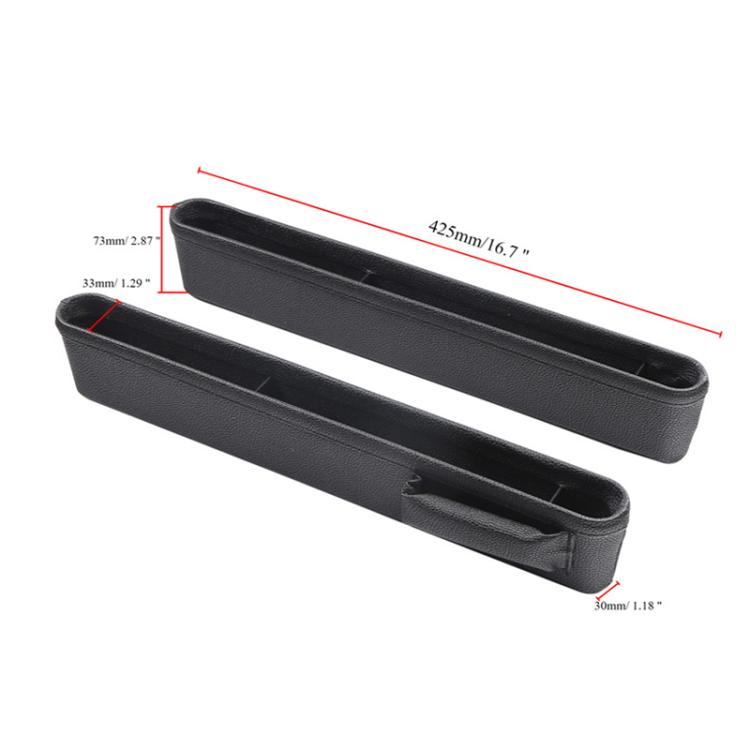 4207 1pair Universal Car Gap Storage Box Interior Decoration Supplies Car Storage Box(Black) - Stowing Tidying by buy2fix | Online Shopping UK | buy2fix