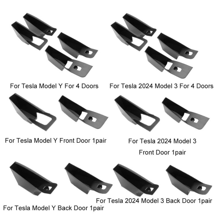 For Tesla Convenient Door Inner Handle Storage Box, Model: 2024 Model 3 Front Door 1pair - Stowing Tidying by buy2fix | Online Shopping UK | buy2fix