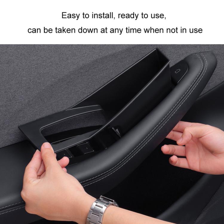 For Tesla Convenient Door Inner Handle Storage Box, Model: 2024 Model 3 For 4 Doors - Stowing Tidying by buy2fix | Online Shopping UK | buy2fix