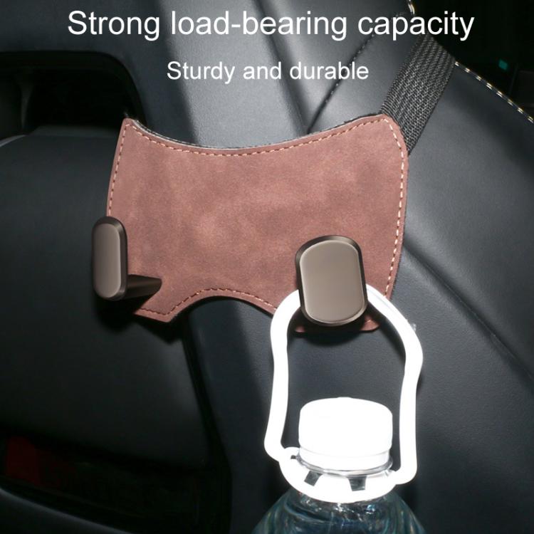 Car Sports Seats With One-Piece Headrests Furring Storage Metal Hooks(Brown) - Auto Fastener & Clips by buy2fix | Online Shopping UK | buy2fix