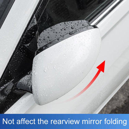 2pcs / Set Car Mirror Reversing Shield Rain Brow 2 In 1 Carbon Fiber Reflective Auxiliary Mirror Cover - Convex Mirror & Accessories by buy2fix | Online Shopping UK | buy2fix