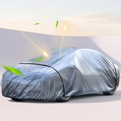 Car PE Film Waterproof And Dustproof Four Seasons Universal Coat Cover, Size: S(Silver Gray) - PE Material by buy2fix | Online Shopping UK | buy2fix