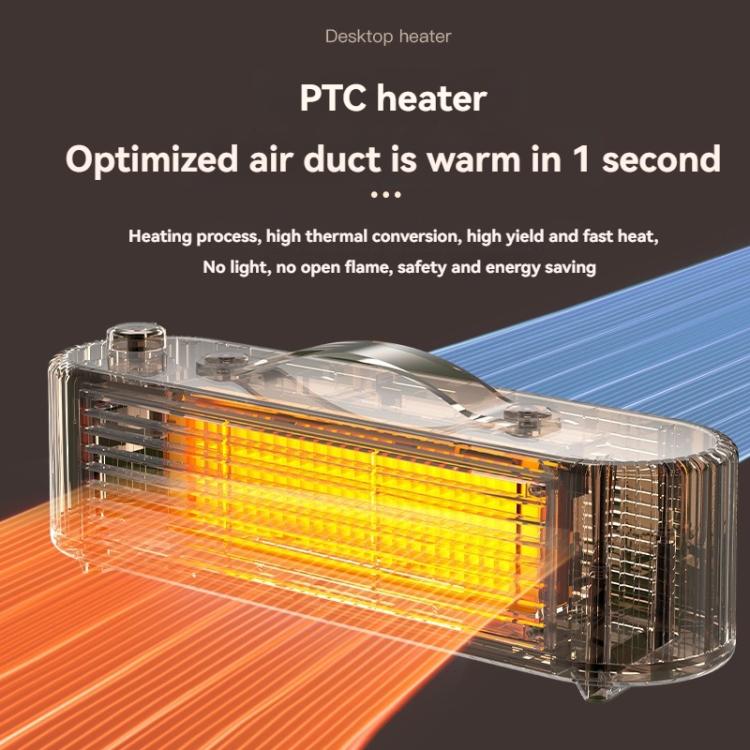 FS007 800W Home Desktop Heater Large Area PTC Heating Device, Spec: UK Plug(White) - Electric Heaters by buy2fix | Online Shopping UK | buy2fix