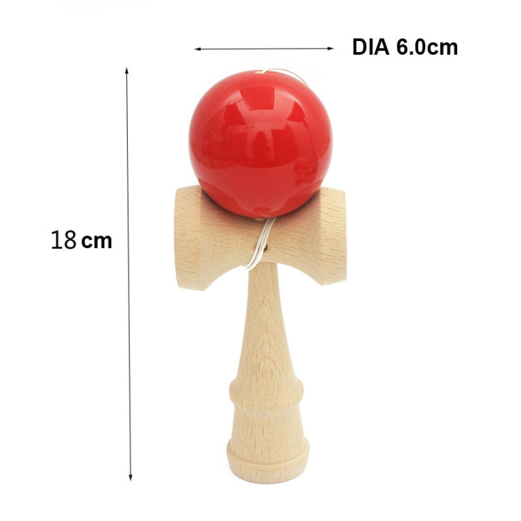 Children Fitness Leisure Wooden Educational Toy Sword Ball Wooden Skill Ball, Random Color Delivery - Math Toys by buy2fix | Online Shopping UK | buy2fix