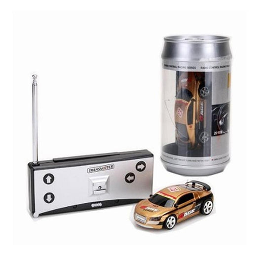 Coke Can Mini RC Car Radio Remote Control Micro Racing Car(Gold) - RC Cars by buy2fix | Online Shopping UK | buy2fix