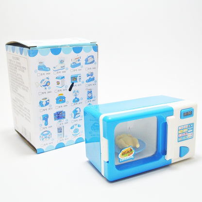 Children Mini Cute Microwave Oven Pretend Role Play Toy Educational for Kids Kitchen Toys(Blue) - Pretend Play Toys by buy2fix | Online Shopping UK | buy2fix