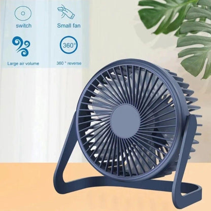 Desktop Mini USB Electric Fan (Dark Blue) - Electric Fans by buy2fix | Online Shopping UK | buy2fix