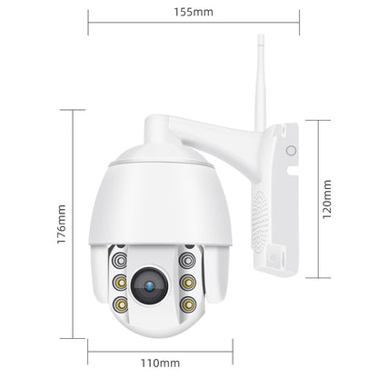 QX2 4G (US Version) 1080P HD 360 Degrees Panoramic Day and Night Full-color Waterproof Smart Camera, Support Motion Detection / Two-way Voice / TF Card, EU Plug - Security by buy2fix | Online Shopping UK | buy2fix